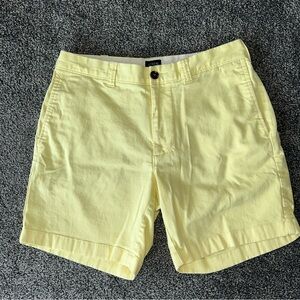J. Crew Yellow Cotton Chino Shorts